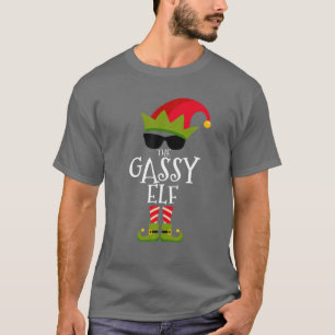 The Gassy Elf Costume Matching Family Group Christ T-Shirt