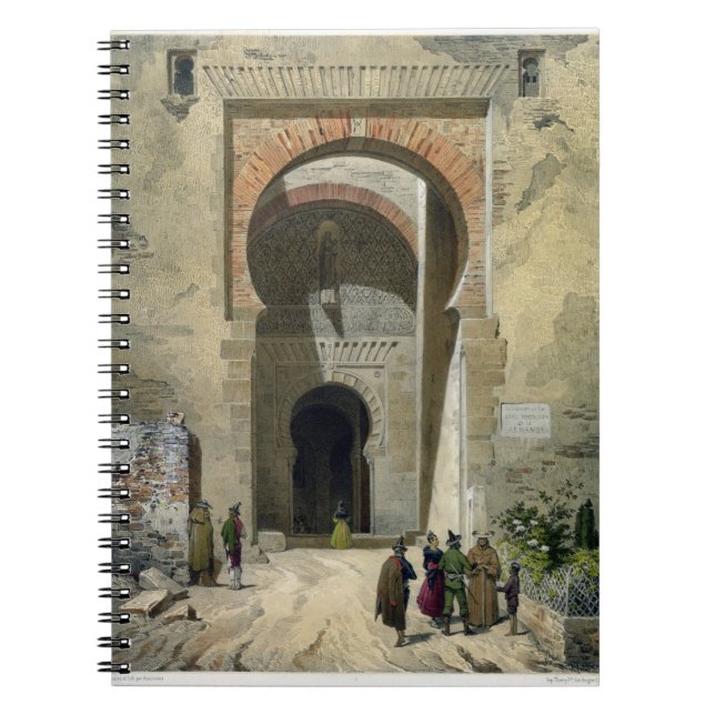 The Gate of Justice, entrance to the Alhambra, Gra Notebook (Front)