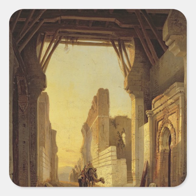 The Gates of El Geber in Morocco Square Sticker (Front)