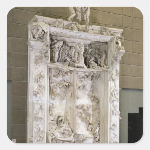 The Gates of Hell Square Sticker