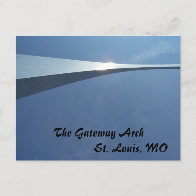 The Gateway Arch in St. Louis, MO Postcard (Front)