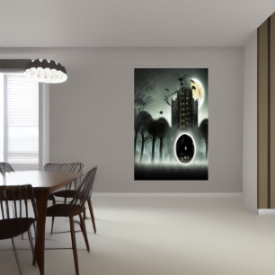 THe gateway to another world   AI Art Poster