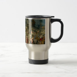 The Gathering of Manna - Francesco Bacchiacca Travel Mug