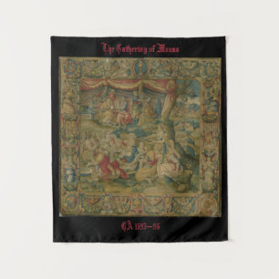 The Gathering of Manna Wall Art Tapestry
