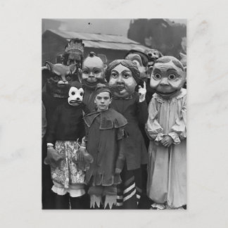 The Gathering on Halloween Postcard