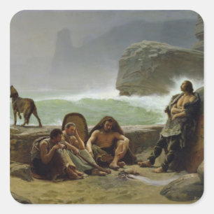 The Gaulish Coastguards, 1888 Square Sticker