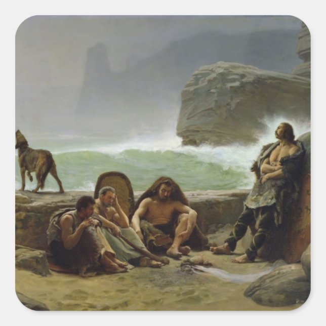 The Gaulish Coastguards, 1888 Square Sticker (Front)