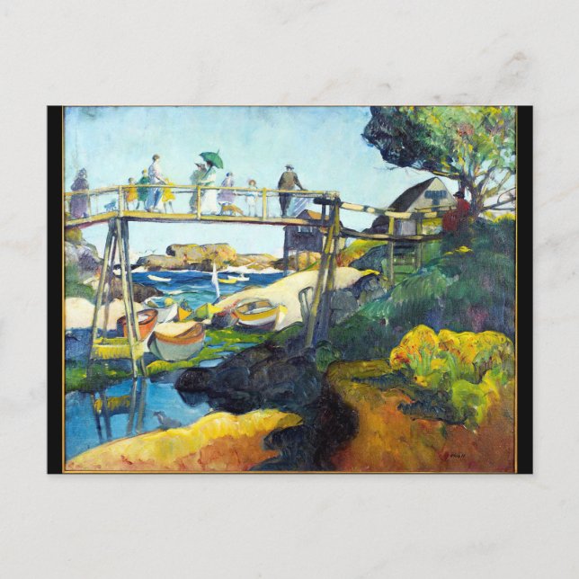 The Gay Bridge Maine USA Postcard (Front)