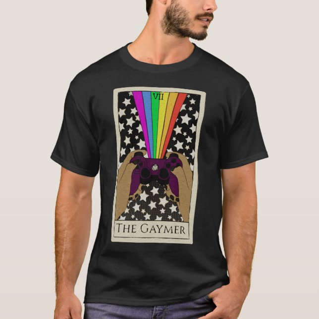The gaymer tarot boy T-Shirt (Front)