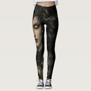 The Gaze of Eternal Silence Leggings