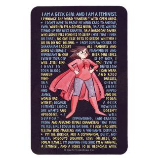 The Geek Girl’s Litany for Feminism Magnet