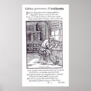 The Gem Engraver, published by Hartman Schopper Poster