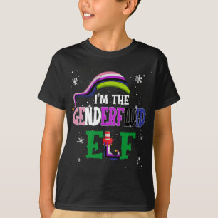 The Genderfluid Elf Christmas Party T-Shirt