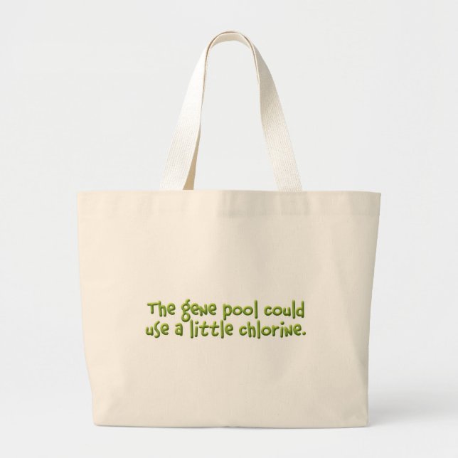 The Gene Pool Large Tote Bag (Front)