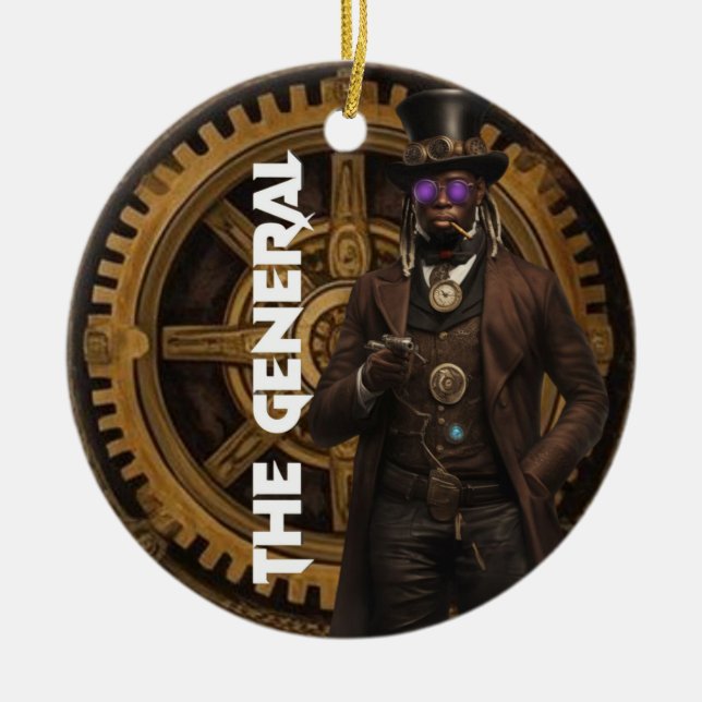 The General  Ceramic Tree Decoration (Front)