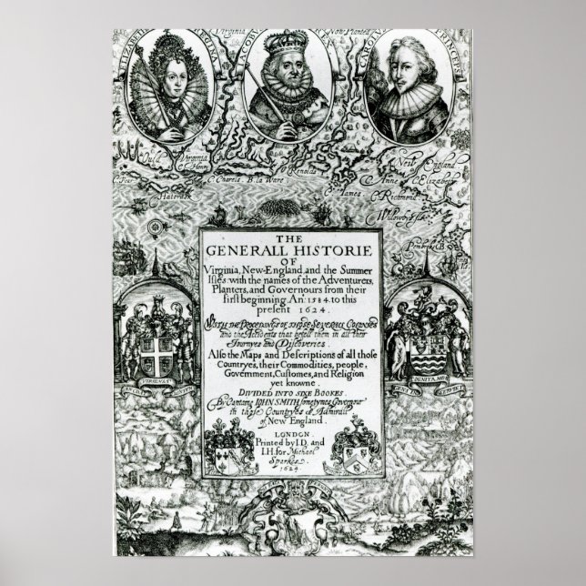 The General Histoire of Virginia Poster (Front)