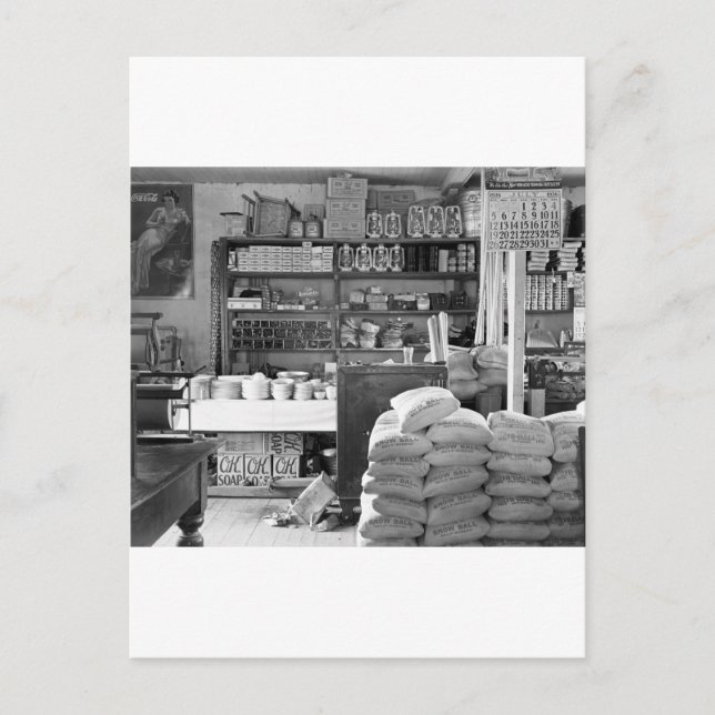 The General Store, Moundville, Alabama: 1936 Postcard (Front)