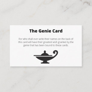 The Genie Card Grants Your Wish
