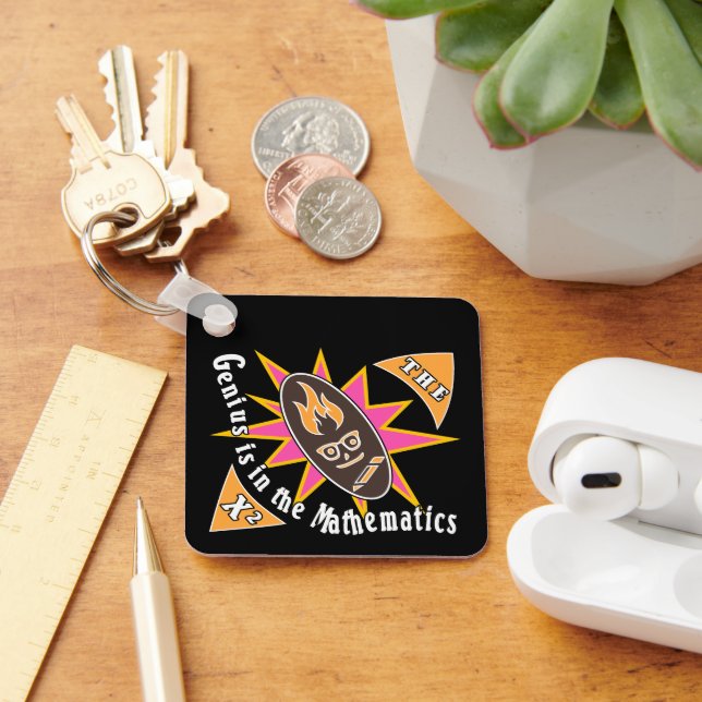 The genius is in the mathematics key ring (Desk)