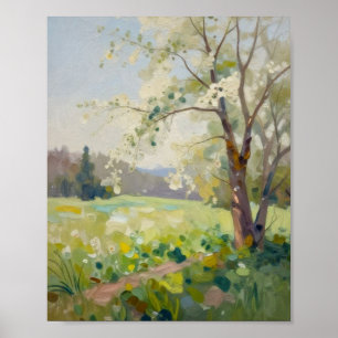 The Gentle Awakening of Spring: Sunlight Filtering Poster