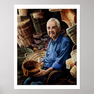 The Gentle Basket Seller - limited poster