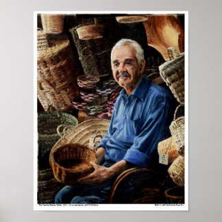 The Gentle Basket Seller Poster