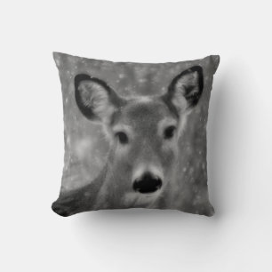 The Gentle Face Of A Deer Cushion