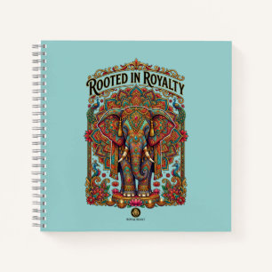 The Gentle Giant: Artistic Elephant Design Notebook