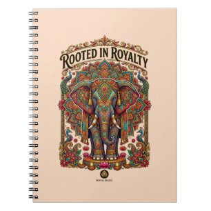 The Gentle Giant: Artistic Elephant Design Notebook