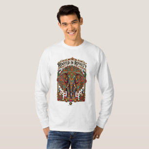 The Gentle Giant: Artistic Elephant Design T-Shirt