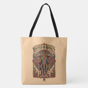 The Gentle Giant: Artistic Elephant Design Tote Bag