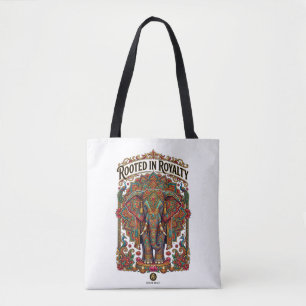 The Gentle Giant: Artistic Elephant Design Tote Bag