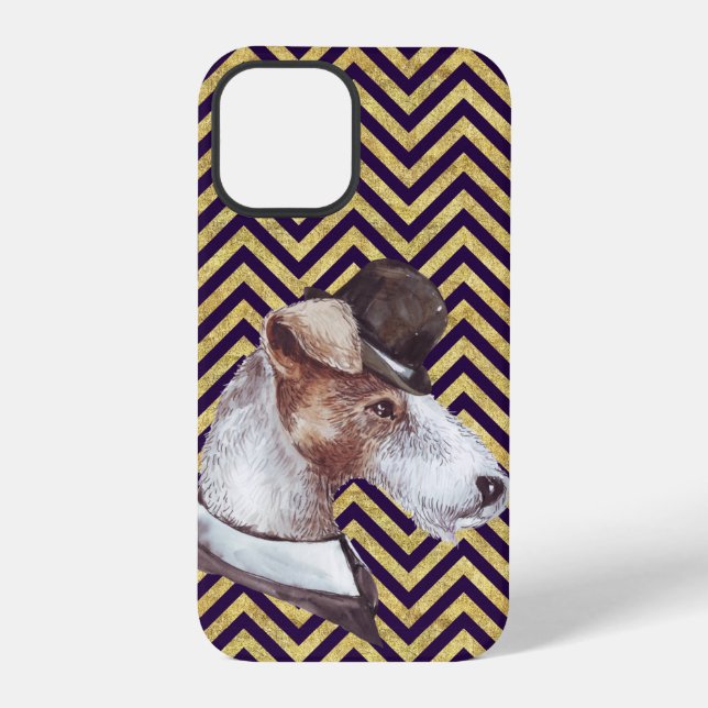 The Gentleman Airedale iPhone Case (Back)