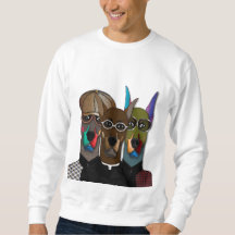 "The Gentlemen Dobermans" Artistic Sweatshirt