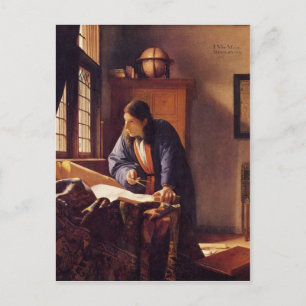 The Geographer by Johannes Vermeer Postcard