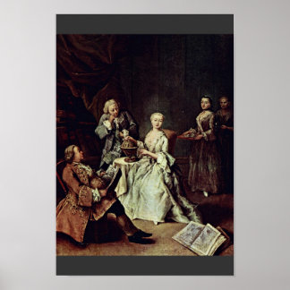 The Geography Lesson By Longhi Pietro Poster