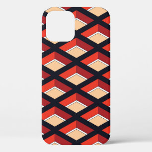 The geometric rhombus colorful pattern. Seamless b iPhone 12 Case
