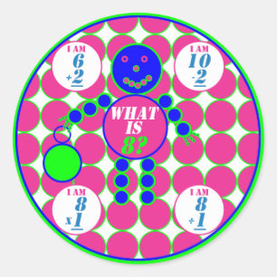 The Geometrics-Stickers-Circle-Age 8 Classic Round Sticker