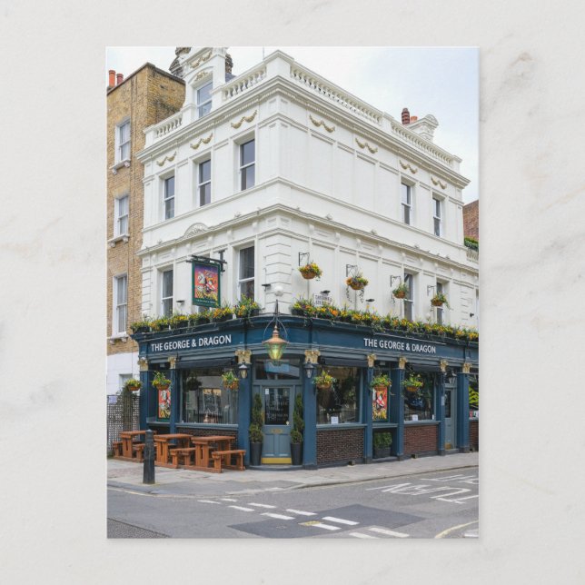 The George & Dragon, Fitzrovia, London UK Postcard (Front)