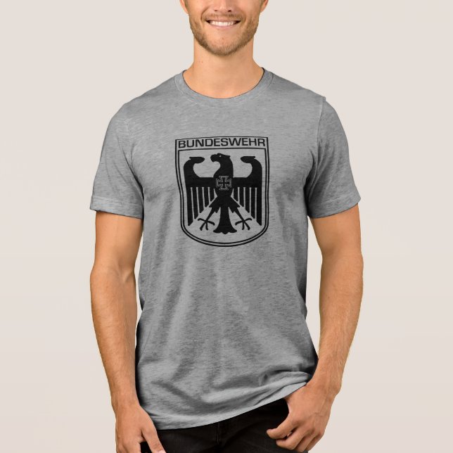 The German Bundeswehr Eagle Tri-Blend Shirt (Front)