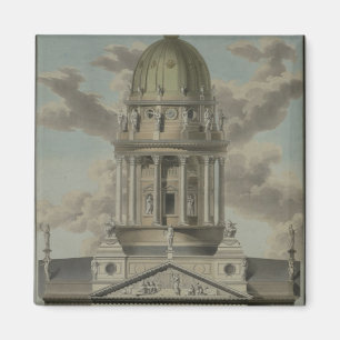 The German Cathedral on the Gendarmenmarkt, 1812 Magnet