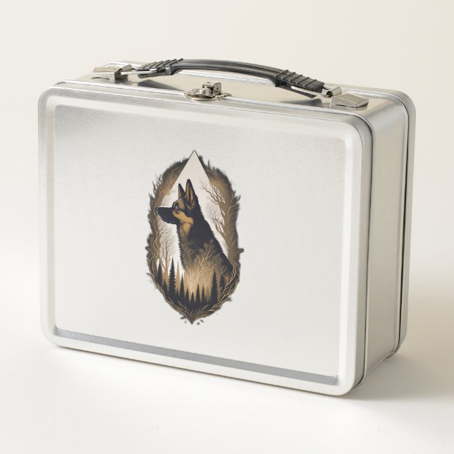 The German Shepherd 003 Metal Lunch Box (Front)