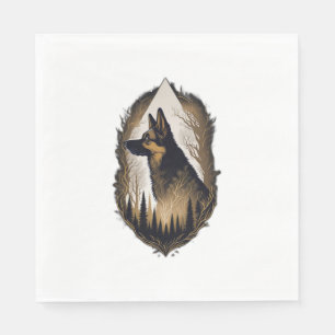 The German Shepherd 003 Napkin