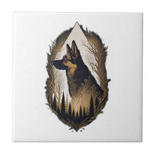 The German Shepherd 003 Tile