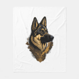 The German Shepherd 004  Fleece Blanket