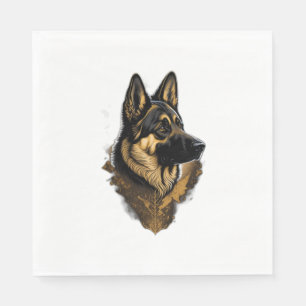 The German Shepherd 004 Napkin