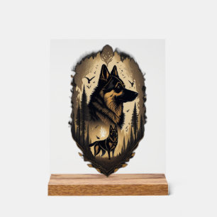 The German Shepherd 005 Acrylic Sign
