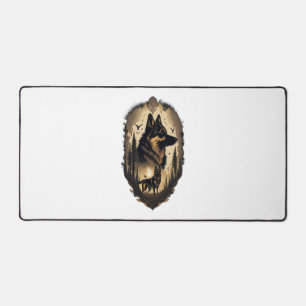 The German Shepherd 005  Desk Mat