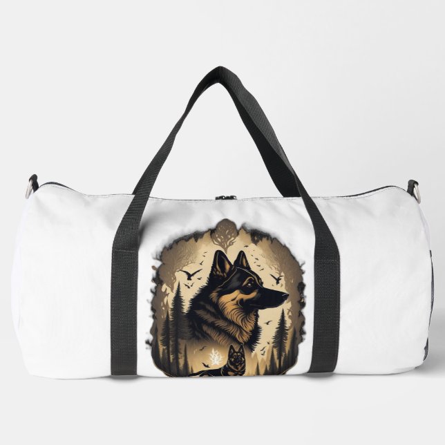The German Shepherd 005  Duffle Bag (Front)