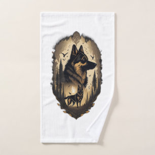 The German Shepherd 005 Hand Towel